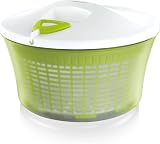 Leifheit Salatschleuder 5,5 L, Seilzugmechanismus, Salattrockner
