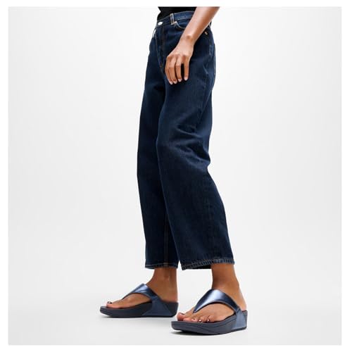 Image of FitFlop Womens Lulu Leather Toe Post Sandals