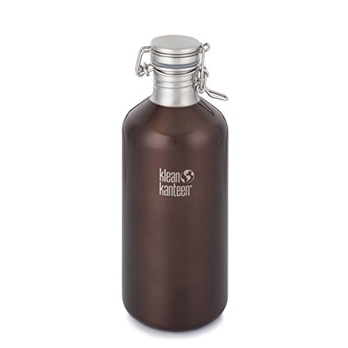 Klean Kanteen Single Wall Stainless Steel Growler with Leak Proof Stainless Steel Swing Lok Cap