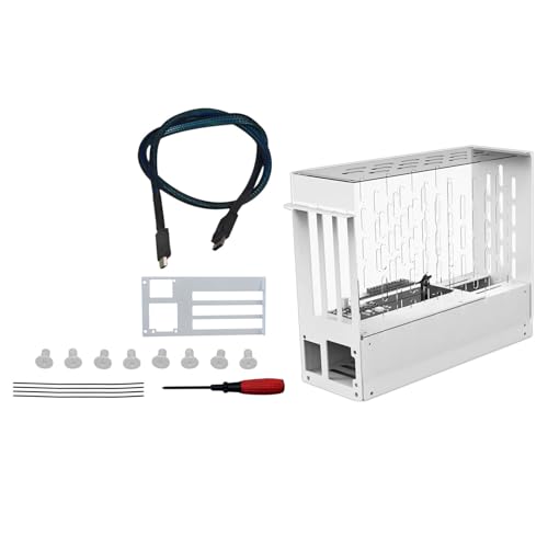 Elnwnnkc PCIe 4.0 External GPU Dock for Laptop, 6.7GB/s Open-Frame Enclosure