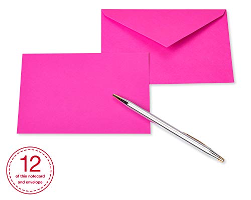 American Greetings Single Panel Blank Cards With Envelopes, Neon Rainbow Colors (100-Count) #TOP2