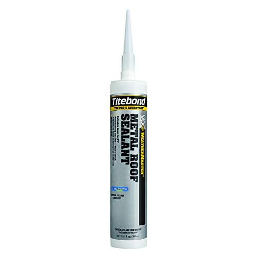 Titebond WeatherMaster Metal Roof Sealant, Crystal Clear – 9.5 Oz., 63991