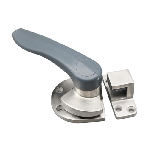 FLCPJGV Oven Door Handle Rustproof Stainless Steel Lock Heavy Duty Freezer Industrial Cabinet Latch Handle Suitable for commercial equipment restaurant, Steel for Left