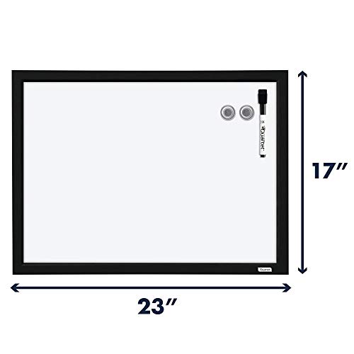 Quartet Magnetic Whiteboards, 17 X 23 Inches, White Boards, Dry Erase Boards, Black Frame, Pack Of 4 (Mwdw1723M-Bk) #TOP4