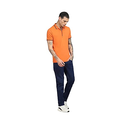 Image of Jack & Jones Printed Cotton Slim Fit Mens Polo T-Shirt