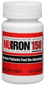 Nu-Iron 150 Iron Supplement 100 Capsules by Merz Pharmaceuticals
