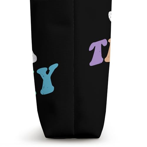 Bolsa tote personalizada divertida con frase 'Retro Groovy Because I'm Sasha That's Why' miniatura 3