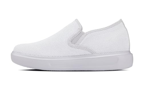Image of CALTO Men's Invisible Height Increasing Elevator Shoes - Fashion Lightweight Slip-on Sporty Sneakers - 2.8 Inches Taller