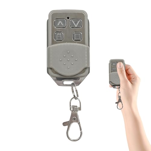 433MHZ Shutter Key Fob Shutter Fob Remote Universal Automatic Gate Remoted Control Garage Door Opener Remoted Entry Remote Control Key Automatic Garage with 4 Buttons for Car Garages Door Gate(Batter