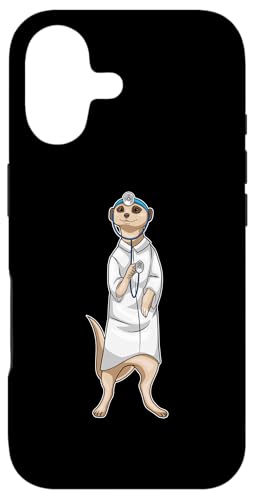 ミーアキャット 医者 聴診器 スマホケース iPhone 17 用