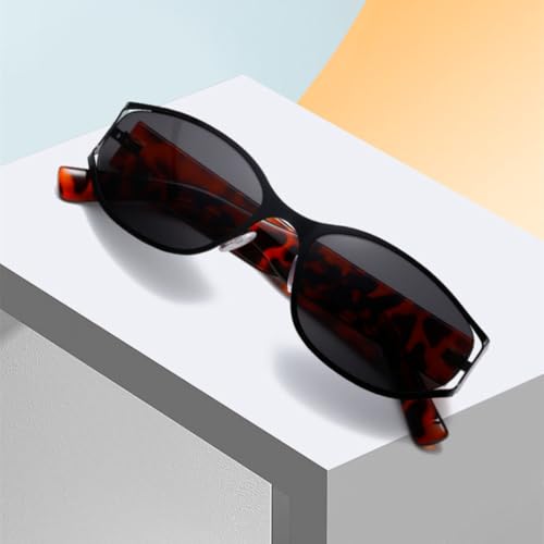 Lunettes de soleil ovales protégeant du soleil look rétro pour tous - 3