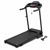 CowksmL 2.5HP Folding Treadmill for Home 0.5–7.5 MPH Portable Walking Pad with 0/4/8% Incline 300 lbs Capacity LED Display Safety Key, Button Control Compact Space Saving Treadmill Home Office Apartme