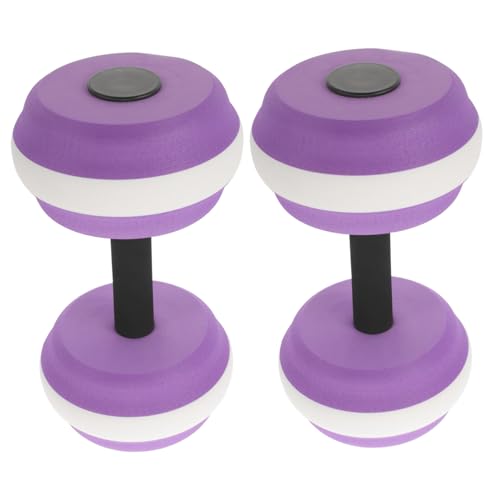 Abaodam 1 Pair Floating Dumbbells for Water Aerobics Portable Pool Exercise Equipment for Adults Ergonomic Design for Balance Stability Easy to Clean Maintain for Swimming Workouts