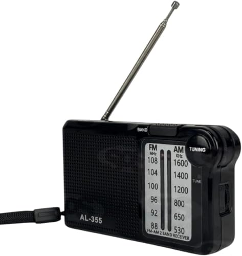 Rádio Radinho Digital AM/FM, 2 Bandas, P2, Carreg TIPO-C 5V (cabo - C) - A pilha 2x AA, Cabe no seu