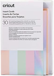 Cricut Insert Cards | Princess | 12.1cm x 16.8cm (Cricut Size R40) | 30-pack | For use with Cricut Card Mat - 2x2