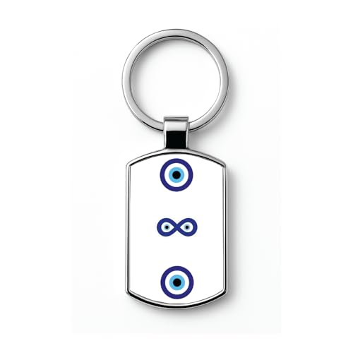 Image of Stylish Metal Keychains with Permanent Glossy Print - Inspirational Quotes & Spiritual Designs - Perfect Key chains for loved ones, Personal Use, Gifts & Return Gifts