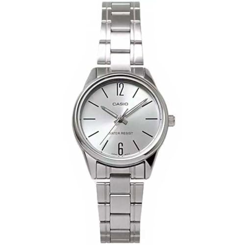 Casio #LTP-V005D-7B Women's Standard Stainless Steel Silver Dial 3-Hand Analog Watch
