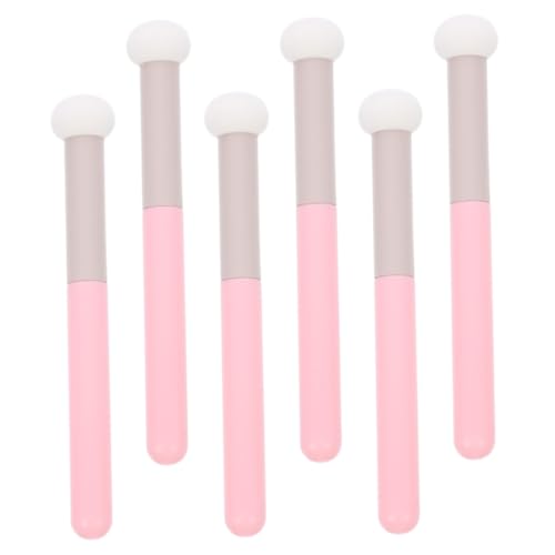 TOVINANNA 6pcs Mushroom Head Makeup Sponge Brush Multi Functional Concealer Brush for Women Easy to Hold Use for Foundation Eye and Powder present for Makeup Lovers