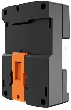 belakang view of the CMM366A-ET module showing the orange DIN rail clip