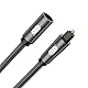 EMK Optisches Kabel Optisches Audiokabel Digital Toslink Kabel Spdif Kabel Kompatibel mit TV, Soundbar, Heimkino, Xbox, PS4 und Mehr (Optisches Verlängerungs Kabel Schwarz, 0,5M)