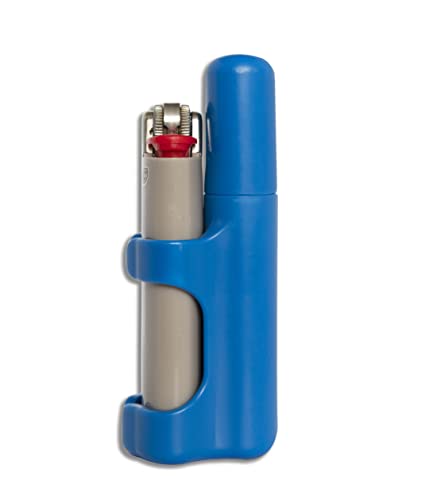 The Clinger - Smell Proof, Crush Proof, Cigarette Tube, Portable, Lighter Case Which Attaches to Your Bic or Clipper Lighter! (Royal Blue)…