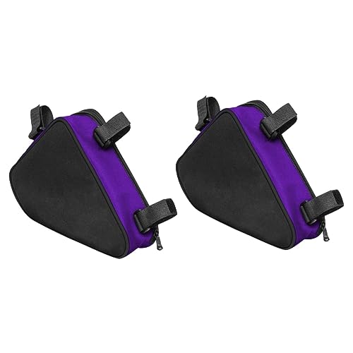 Sacoches de guidon pour cadre de vélo robustes BESPORTBLE (lot de 2) noir