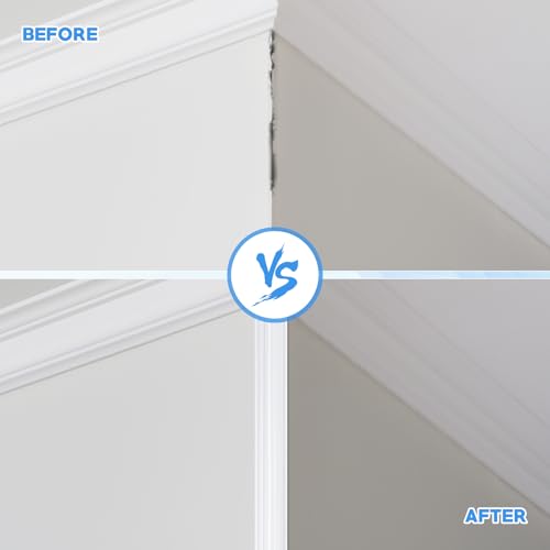 3M Kantenschutz Wand, Flexibel Zierleisten Selbstklebend, Stoßschutz Wandleisten Selbstklebend, Eckleiste Selbstklebend, Schnittbar Daeckenleisten Selbstklebend für Wandkanten Böden Schränke