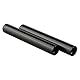 CAMVATE 15 mm Aluminium Rod Verlängerung Rohr für DSLR-Kamera Support System (10 cm Länge, Schwarz, 1 Paar)