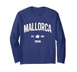 Vintage Mallorca Island Spain Summer Vacation Beach Majorca Long Sleeve T-Shirt