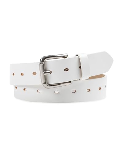 Ceinture blanche Dickies perforée S femme boucle à rouleau casual