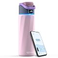 WATERH Boost Smart Water Bottle with Reminder to Drink Water, 24oz BPA-Free Stainless Steel Vacuum Insulated Water Bottle, Wide Mouth Water Tracker Bottle with APP, Ideal for Gift