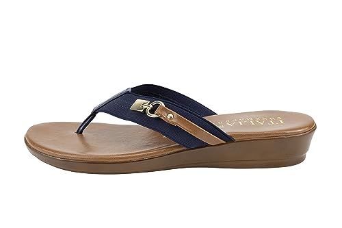 Image of ITALIAN Shoemakers Vale Low Wedge Thong Comfort Sandal for Women