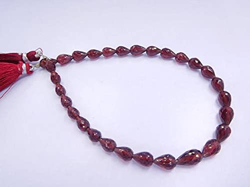 Perles teardrop en grenat rouge pour créer vos bijoux bohèmes chic
