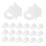 STAHAD Accessori per Tende Ganci per Binario Scorrevole, Puleggia in Plastica per Binario Tende Quadrato, 200 Pezzi per Sostituzione e Montaggio Facile