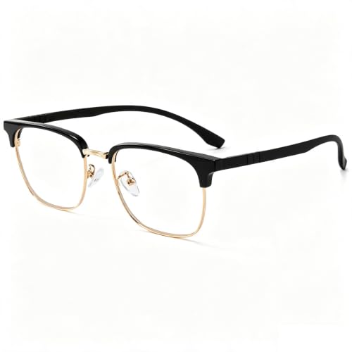Image of GUDVUE Blue Light Blocking Glasses Men Rectangle Lightweight Gaming Glasses