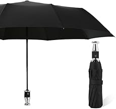 Maraxis Rolls Royce Automatic Folding Umbrella, Large Size, Full Auto Open & Close, Windproof, Waterproof, 3 Fold umbrella for Men & Women & Kids-Black,1PCS