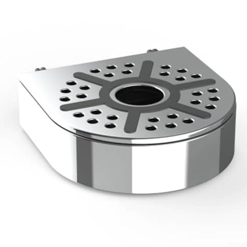 Lecreatekit - Plateau d'égouttage de rechange pour machine à café, plateau d'égouttage en plastique noir amovible pour un entretien propre de la cuisine (tasses)