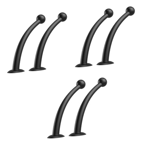 Copas de tentáculos de silicona negras de succión pack de 3 pares reutilizables