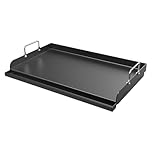 GFTIME Universal Griddle Plancha 63 x 41cm for Most Gas Grills and Charcoal Grills, Universal BBQ Plancha Flat Top Plate for Gas Stove, Electric Grill, Nonstick Coating Large Rectangle Griddle