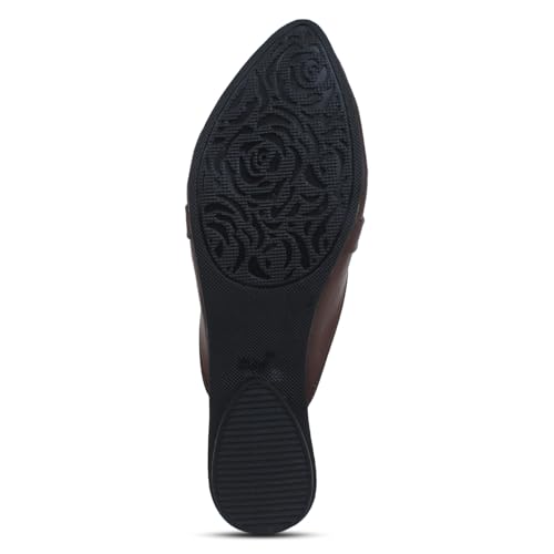 Image of Todhwear Flats Slip On Backless Loafers Womens Slides Shoes Office Mules | Casual Flats Slides Mules for All Day Comfort | Flat Fashion Sandals |