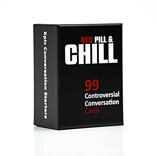 Lets Argue: Red Pill & Chill Edition - Debate Card Game for Adults 99 Conversation Cards for Friends Couples & Game Night Fun
