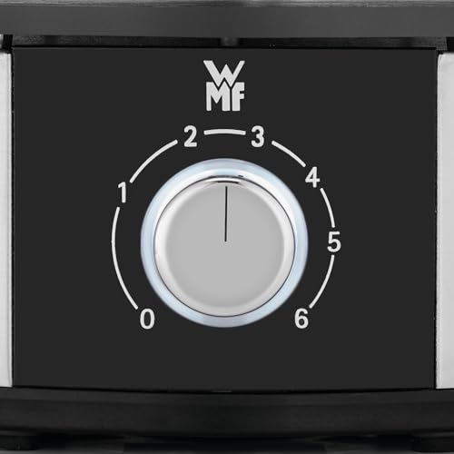 Foto von WMF Lono Fondueset für 8 Personen, Fondue elektrisch, 1400 W, Temperaturregulierung, Gabel-Halterung, Induktionstopf 1,2l, Hot Pot, edelstahl matt