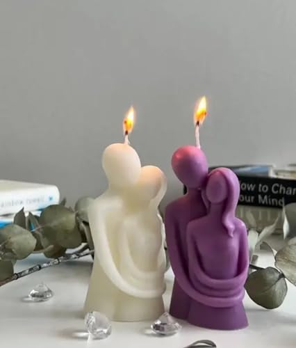 Lot bougies décoratives figure féminine artisanales idée cadeau originale
