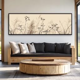 Tableau mural horizontal sur toile XINBAO format long 35x105 cm - 2