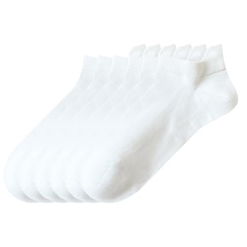 6 Pairs Ankle Socks for Men, Cushioned Low Cut Casual Socks Mens Ankle Socks With Heel Tab Size 7-11