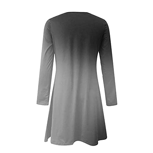 Robe maxi imprimé rayures asymétriques et manches longues évidées - 5