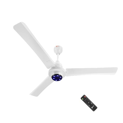 Image of Orient Electric Uniquely Designed I Tome Pro 1200 mm BLDC Ceiling Fan with Remote | LED Indicator Lights, BEE 5 Star Rated Energy Efficient Fan | High Air Delivery, 3 Years Warranty by Orient - White