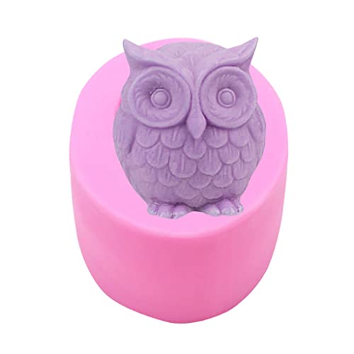 Fogun 3D Owl Mold 3D Candle Silicone Mold Animal Soap Mold,Diy Owl -Shape Resin Mold For Epoxy Casting Bedroom Decor,Art Craft,Soy Wax Candle, Soap, Polymer Clay, Plaster, Resin Art #TOP1