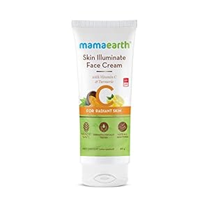 Mamaearth Skin Illuminate Face Cream, For Skin Brightening, With Vitamin C And Turmeric For Radiant Skin 80 G