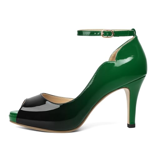 Image of AUMOTED High Heels Pumps Platforms Shoes for Party Daily 3.4 inch Dressy Pumps